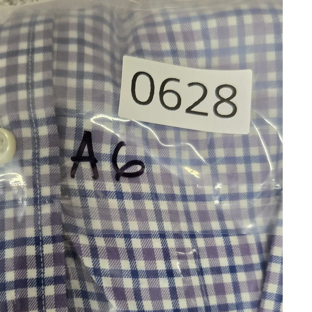 Polo Ralph Lauren Purple Gingham Check Long Sleeve Button Down Shirt Men's XL